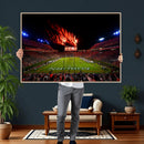 Auburn Stadium Wall Art Canvas Print, College Football Night by MyGreatCanvas | Canvas Wall Art Prints | Photo Prints & Wall Decor
