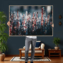 Winter Heather Wall Art Canvas Print, Frosted Floral Nature by MyGreatCanvas | Canvas Wall Art Prints | Photo Prints & Wall Decor