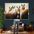 Wild Horse Herd Wall Art Canvas Print, Natural Horse by MyGreatCanvas | Canvas Wall Art Prints | Photo Prints & Wall Decor