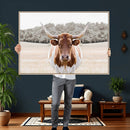 Texas Longhorn Bull Wall Art Canvas Print, Rustic Western by MyGreatCanvas | Canvas Wall Art Prints | Photo Prints & Wall Decor