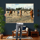 Texas Longhorn Wall Art Canvas Print, Western Ranch Cattle by MyGreatCanvas | Canvas Wall Art Prints | Photo Prints & Wall Decor