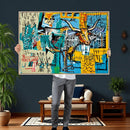 Basquiat Style Bird Bull Graffiti Wall Art Canvas Print, by MyGreatCanvas | Canvas Wall Art Prints | Photo Prints & Wall Decor