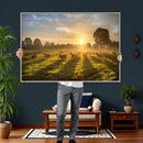 Sheep Wall Art Canvas Print – Rural Farm Animal Artwork by MyGreatCanvas | Canvas Wall Art Prints | Photo Prints & Wall Decor