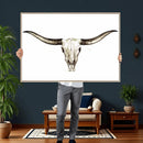Longhorn Skull Wall Art Canvas Print – Rustic Western by MyGreatCanvas | Canvas Wall Art Prints | Photo Prints & Wall Decor