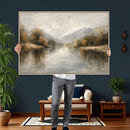 Abstract Landscape Wall Art Canvas Print, Modern Lake by MyGreatCanvas | Canvas Wall Art Prints | Photo Prints & Wall Decor
