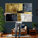 Gold Navy Abstract Wall Art Canvas Print, Modern Luxury by MyGreatCanvas | Canvas Wall Art Prints | Photo Prints & Wall Decor