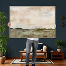 Muted Watercolor Hill Landscape Print — Beige Taupe Cloudy by MyGreatCanvas | Canvas Wall Art Prints | Photo Prints & Wall Decor