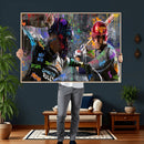 Graffiti Baseball Player Street Art Wall Art Canvas Print by MyGreatCanvas | Canvas Wall Art Prints | Photo Prints & Wall Decor