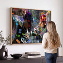 Graffiti Baseball Player Street Art Wall Art Canvas Print