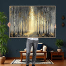 Abstract Birch Forest Wall Art Canvas Print – Modern Gold by MyGreatCanvas | Canvas Wall Art Prints | Photo Prints & Wall Decor