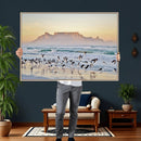 Seagulls Over Ocean Wall Art Canvas Print – Coastal Beach by MyGreatCanvas | Canvas Wall Art Prints | Photo Prints & Wall Decor