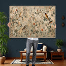 Vintage Birds and Flowers Wall Art Canvas Print, Botanical by MyGreatCanvas | Canvas Wall Art Prints | Photo Prints & Wall Decor