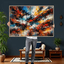 Lyrical Abstrac Wall Art Canvas Print, Orange Blue Abstract by MyGreatCanvas | Canvas Wall Art Prints | Photo Prints & Wall Decor