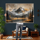 Mountain Lake Canvas Wall Art — Rustic Forest Landscape by MyGreatCanvas | Canvas Wall Art Prints | Photo Prints & Wall Decor