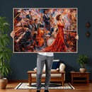 Jazz Band Canvas Wall Art — Jazz Club Singer Saxophone Print by MyGreatCanvas | Canvas Wall Art Prints | Photo Prints & Wall Decor
