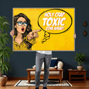 Pop Art Print Bathroom Sign Wall Art Canvas Print — Funny by MyGreatCanvas | Canvas Wall Art Prints | Photo Prints & Wall Decor