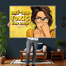 Pop Art Print Bathroom Sign Wall Art Canvas Print — Funny by MyGreatCanvas | Canvas Wall Art Prints | Photo Prints & Wall Decor