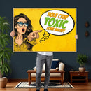 Pop Art Print Bathroom Sign Wall Art Canvas Print — Funny by MyGreatCanvas | Canvas Wall Art Prints | Photo Prints & Wall Decor