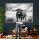 Texas Longhorn Canvas Wall Art Western Bull Desert Moody by MyGreatCanvas | Canvas Wall Art Prints | Photo Prints & Wall Decor