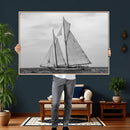 Vintage Sailboat Wall Art Canvas Print, Black and White by MyGreatCanvas | Canvas Wall Art Prints | Photo Prints & Wall Decor