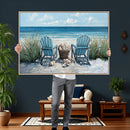 Beach Canvas Wall Art Coastal Adirondack Chairs Ocean by MyGreatCanvas | Canvas Wall Art Prints | Photo Prints & Wall Decor