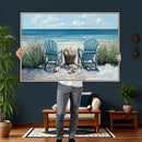 Beach Canvas Wall Art Coastal Adirondack Chairs Ocean by MyGreatCanvas | Canvas Wall Art Prints | Photo Prints & Wall Decor