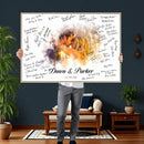 Wedding Guest Book Alternative Wall Art Canvas Print, Personalized Wedding Signature Poster, Custom Couple Photo Guestbook Canvas, Bridal Shower Reception Decor by MyGreatCanvas | Canvas Wall Art Prints | Photo Prints & Wall Decor