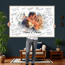 Wedding Guest Book Alternative Wall Art Canvas Print, Personalized Wedding Signature Poster, Custom Couple Photo Guestbook Canvas, Bridal Shower Reception Decor by MyGreatCanvas | Canvas Wall Art Prints | Photo Prints & Wall Decor