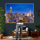 Charlotte Skyline Canvas Wall Art Print – North Carolina Cityscape Photography Print by MyGreatCanvas | Canvas Wall Art Prints | Photo Prints & Wall Decor