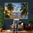 Mar Chiquita Beach Puerto Rico Canvas Wall Art, Manati Caribbean Coastal Photography Print, Tropical Ocean Sunset Decor by MyGreatCanvas | Canvas Wall Art Prints | Photo Prints & Wall Decor