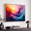 Colorful Abstract Canvas Wall Art Print, Vibrant Popup Color Art Print