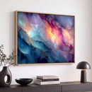 Colorful Abstract Canvas Wall Art Print, Vibrant Popup Color Art Print