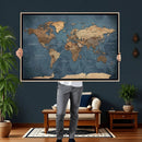 World Map Canvas Wall Art Canvas Print by MyGreatCanvas | Canvas Wall Art Prints | Photo Prints & Wall Decor