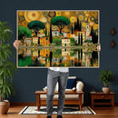Gustav Klimt Golden Cityscape Wall Art Canvas Print, by MyGreatCanvas | Canvas Wall Art Prints | Photo Prints & Wall Decor