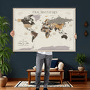 World Map Wall Art Print