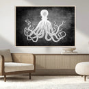 Black White Octopus Wall Art Canvas Print by MyGreatCanvas | Canvas Wall Art Prints | Photo Prints & Wall Decor