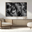 Old Pair of Mens Skates Wall Art Canvas, Men Skates Wall Art by MyGreatCanvas | Canvas Wall Art Prints | Photo Prints & Wall Decor
