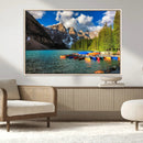 Moraine Lake 3-Panel Wall Art, Majestic Mountain and Lake by MyGreatCanvas | Canvas Wall Art Prints | Photo Prints & Wall Decor