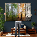Four Seasons Wall Art Forest Canvas Print – Triptych
