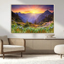 Mountain and Spring Wall Art Canvas Print