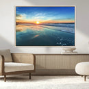 Blue Sky and Beach Wall Art Canvas Print