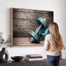 Dambell and Sport Wall Art Canvas Print