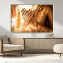 Buddha Statue Hands Wall Art Canvas Print by MyGreatCanvas | Canvas Wall Art Prints | Photo Prints & Wall Decor