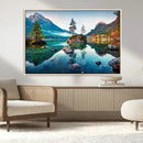 Crystal Clear Lake Wall Art | Mountains Wall Art Canvas | 3 by MyGreatCanvas | Canvas Wall Art Prints | Photo Prints & Wall Decor