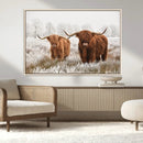 Longhorn Cattle Wall Art Canvas Print, Framed Farmhouse by MyGreatCanvas | Canvas Wall Art Prints | Photo Prints & Wall Decor