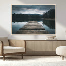 Wooden Bridge Near Lake Wall Art Canvas Print by MyGreatCanvas | Canvas Wall Art Prints | Photo Prints & Wall Decor
