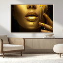 Gold and Women Wall Art Canvas Print by MyGreatCanvas | Canvas Wall Art Prints | Photo Prints & Wall Decor
