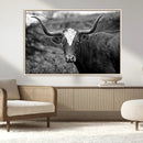 Western Home Wall Art Canvas Print, Framed Texas Longhorn by MyGreatCanvas | Canvas Wall Art Prints | Photo Prints & Wall Decor