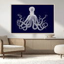 Blue Octopus Wall Art Canvas Print by MyGreatCanvas | Canvas Wall Art Prints | Photo Prints & Wall Decor