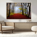 Foggy Forest Wall Art Landscape Canvas Print